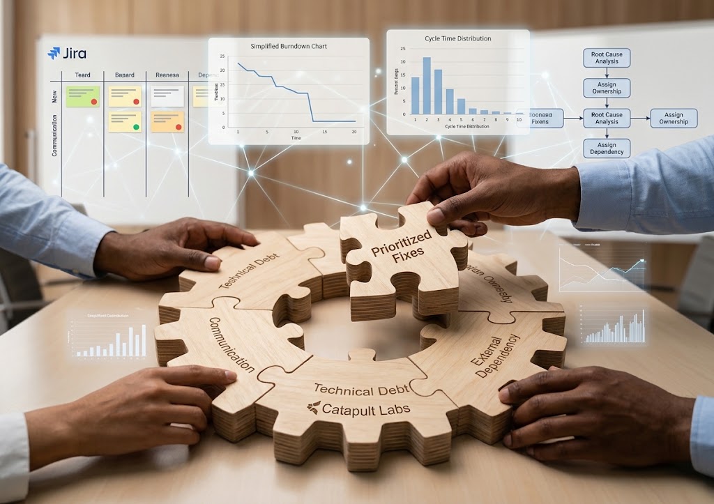 Team hands solving complex puzzle together